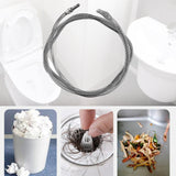 Maxbell Flexible Plumbing Drill Pipe Cleaner Drain Snake Cable for Sewer Toilet Sink 4m