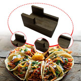 Maxbell Taco Holder Rustic Multifunctional Sushi Holder for Food Tabletop Restaurant 9cmx5cmx4.5cm