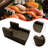 Maxbell Taco Holder Rustic Multifunctional Sushi Holder for Food Tabletop Restaurant 9cmx5cmx4.5cm