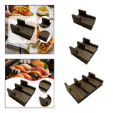 Maxbell Taco Holder Rustic Multifunctional Sushi Holder for Food Tabletop Restaurant 9cmx5cmx4.5cm