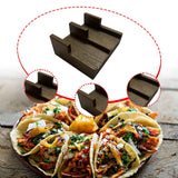 Maxbell Taco Holder Rustic Multifunctional Sushi Holder for Food Tabletop Restaurant 9cmx10cmx4.5cm