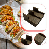 Maxbell Taco Holder Rustic Multifunctional Sushi Holder for Food Tabletop Restaurant 9cmx10cmx4.5cm