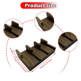 Maxbell Taco Holder Rustic Multifunctional Sushi Holder for Food Tabletop Restaurant 9cmx15cmx4.5cm