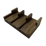 Maxbell Taco Holder Rustic Multifunctional Sushi Holder for Food Tabletop Restaurant 9cmx15cmx4.5cm