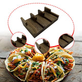 Maxbell Taco Holder Rustic Multifunctional Sushi Holder for Food Tabletop Restaurant 9cmx15cmx4.5cm