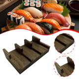 Maxbell Taco Holder Rustic Multifunctional Sushi Holder for Food Tabletop Restaurant 9cmx15cmx4.5cm