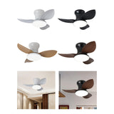 Maxbell Ceiling Fan with Light Modern Simple Dimmable for Kitchen Living Room Garage White