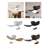 Maxbell Ceiling Fan with Light Modern Simple Dimmable for Kitchen Living Room Garage White