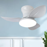 Maxbell Ceiling Fan with Light Modern Simple Dimmable for Kitchen Living Room Garage White
