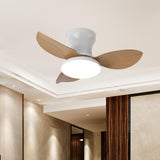 Maxbell Ceiling Fan with Light Modern Simple Dimmable for Kitchen Living Room Garage Light Wood