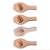 Maxbell Steamed Bun Maker Cooking Accessories Kitchen Utensil Wooden Moon Cake Mould Flower