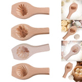 Maxbell Steamed Bun Maker Cooking Accessories Kitchen Utensil Wooden Moon Cake Mould Flower