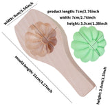 Maxbell Steamed Bun Maker Cooking Accessories Kitchen Utensil Wooden Moon Cake Mould Ten Petal