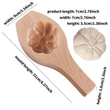 Maxbell Steamed Bun Maker Cooking Accessories Kitchen Utensil Wooden Moon Cake Mould Eight Petal