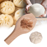 Maxbell Steamed Bun Maker Cooking Accessories Kitchen Utensil Wooden Moon Cake Mould Eight Petal