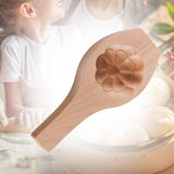 Maxbell Steamed Bun Maker Cooking Accessories Kitchen Utensil Wooden Moon Cake Mould Eight Petal