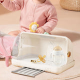Maxbell Drying Rack Keeps Clean Simple with Cover for Home Cabinet Kitchen white