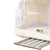 Maxbell Drying Rack Keeps Clean Simple with Cover for Home Cabinet Kitchen white