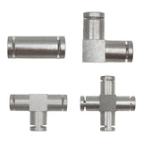 Maxbell Coffee Machine Hose Connector Aluminum Coupling Replacement Connection Joint I Shape