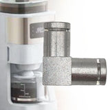 Maxbell Coffee Machine Hose Connector Aluminum Coupling Replacement Connection Joint L Shape