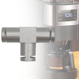 Maxbell Coffee Machine Hose Connector Aluminum Coupling Replacement Connection Joint T Shape
