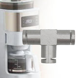 Maxbell Coffee Machine Hose Connector Aluminum Coupling Replacement Connection Joint T Shape