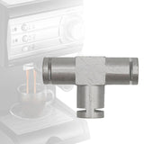Maxbell Coffee Machine Hose Connector Aluminum Coupling Replacement Connection Joint T Shape