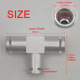 Maxbell Coffee Machine Hose Connector Aluminum Coupling Replacement Connection Joint T Shape