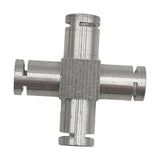 Maxbell Coffee Machine Hose Connector Aluminum Coupling Replacement Connection Joint Cross Shape