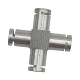 Maxbell Coffee Machine Hose Connector Aluminum Coupling Replacement Connection Joint Cross Shape