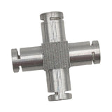 Maxbell Coffee Machine Hose Connector Aluminum Coupling Replacement Connection Joint Cross Shape