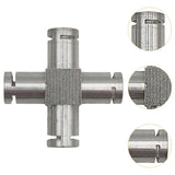 Maxbell Coffee Machine Hose Connector Aluminum Coupling Replacement Connection Joint Cross Shape