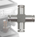 Maxbell Coffee Machine Hose Connector Aluminum Coupling Replacement Connection Joint Cross Shape