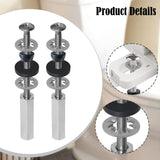 Maxbell Toilet Seat Bolts Non Slip Repair Easy Use Hardware Fastener Stainless Steel 2 Piece
