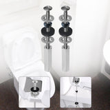 Maxbell Toilet Seat Bolts Non Slip Repair Easy Use Hardware Fastener Stainless Steel 2 Piece