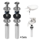 Maxbell Toilet Seat Bolts Non Slip Repair Easy Use Hardware Fastener Stainless Steel 4 Piece