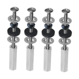 Maxbell Toilet Seat Bolts Non Slip Repair Easy Use Hardware Fastener Stainless Steel 4 Piece