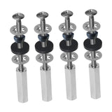 Maxbell Toilet Seat Bolts Non Slip Repair Easy Use Hardware Fastener Stainless Steel 4 Piece