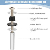 Maxbell Toilet Seat Bolts Non Slip Repair Easy Use Hardware Fastener Stainless Steel 4 Piece