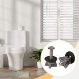 Maxbell 2Pcs Generic Toilet Seat Bolts Accessory Anti Slip Professional Repair Parts