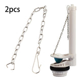 Maxbell 2Pcs Toilet Flapper Chains Sturdy Easy to Install 21cm Stainless Steel Chain