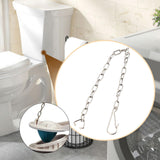 Maxbell 2Pcs Toilet Flapper Chains Sturdy Easy to Install 21cm Stainless Steel Chain