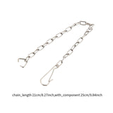 Maxbell 2Pcs Toilet Flapper Chains Sturdy Easy to Install 21cm Stainless Steel Chain