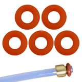 Maxbell 5Pcs O Ring Gasket Seal Lightweight Professional Sturdy Silicone Gasket Ring