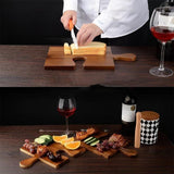 Maxbell Wooden Puzzle Cutting Board Portable Food Platter for Fruits Cupcake Veggies