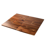 Maxbell Wooden Puzzle Cutting Board Portable Food Platter for Fruits Cupcake Veggies