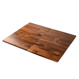 Maxbell Wooden Puzzle Cutting Board Portable Food Platter for Fruits Cupcake Veggies