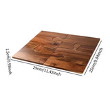 Maxbell Wooden Puzzle Cutting Board Portable Food Platter for Fruits Cupcake Veggies