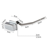 Maxbell Toilet Flush Handle Sturdy with Plastic Nut Easy Installation Replace Silver Length 5 cm