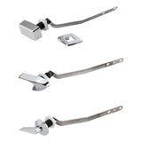 Maxbell Toilet Flush Handle Sturdy with Plastic Nut Easy Installation Replace Silver Length 5 cm